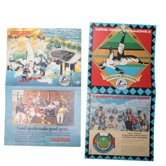 Vintage Toronto Blue Jays 1990/1992 Baseball Season Calendars & Pro Stats Chart - Picture 3 of 15
